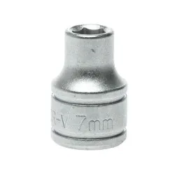 
                  TENG TOOLS Nasadka 6-kątna M380507-C 7x25.7mm z chwytem 3/8" CRV 26210054